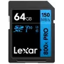„Lexar 800xPRO 64 GB SDXC UHS-I“ atminties kortelė – 150 MB/s, U3, V30, 10 klasė