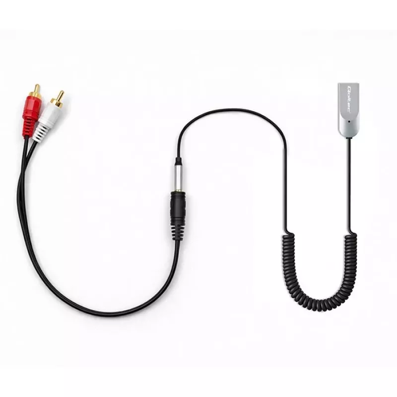 Belaidis garso imtuvas QOLTEC HiFi BT6.0 2xRC – Bluetooth garso adapteris kolonėlėms ir automobilio radijui