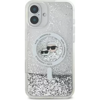 Karl Lagerfeld KLHMP16MLGKCSGH – Skaidrus dėklas iPhone 16 Plus, TPU/PC