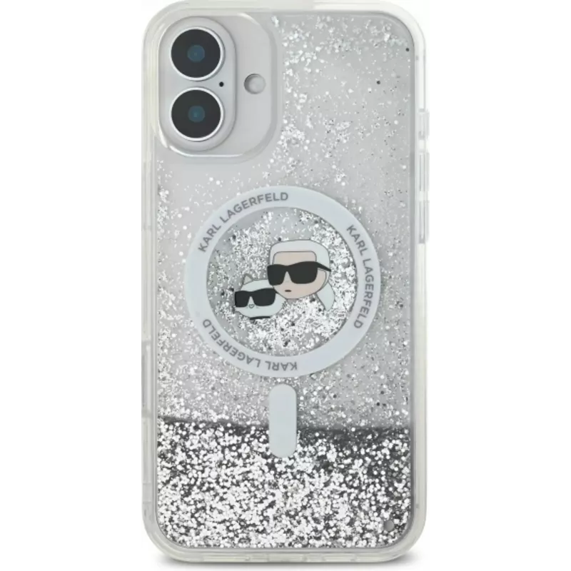 Karl Lagerfeld KLHMP16MLGKCSGH – Skaidrus dėklas iPhone 16 Plus, TPU/PC