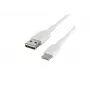 USB-C į USB-A laidas PVC 15 cm Baltas