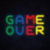 Neoninė iškaba MANTA SNL102MT 'Game Over' LED efektas