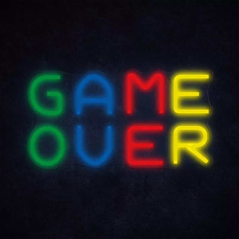 Neoninė iškaba MANTA SNL102MT 'Game Over' LED efektas