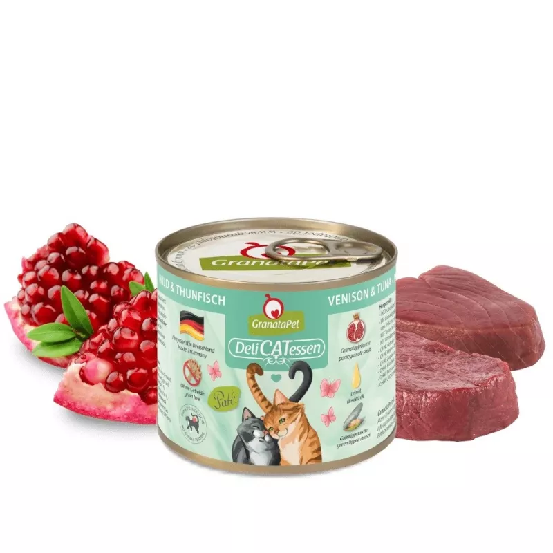 GRANATAPET DeliCATessen šlapias kačių maistas su elniena ir tunu – 200 g