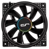 Ventiliatorių rinkinys Cryorig Crona S 120 mm juodas — 3 vnt., 400–1700 RPM, 60,6 cfm, 2,65 mmH₂O