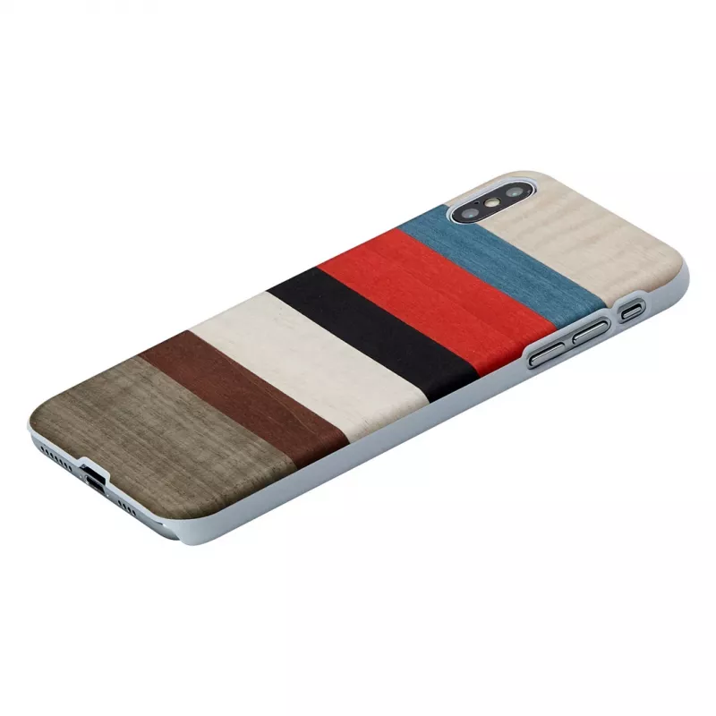 Man and Wood dėklas iPhone XS Max — Corallina White