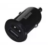 Automobilinis įkroviklis Baseus Gain Pro Universal Black — 2× USB 2.0, 2,4 A vienam prievadui, įėjimas 12–24 V, 5 V išėjimas