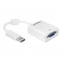Vaizdo kabelio adapteris DeLOCK 61766 0,125 m VGA DisplayPort baltas