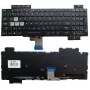 ASUS KB316564 klaviatūra, ASUS ROG Strix SCAR II / Hero II GL504, JAV išdėstymas, spalvotas foninis apšvietimas