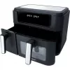 Dviguba oro gruzdintuvė Steba HF 9500 DUO (juoda, 2400 W, 2 krepšeliai 6 L + 3,5 L)