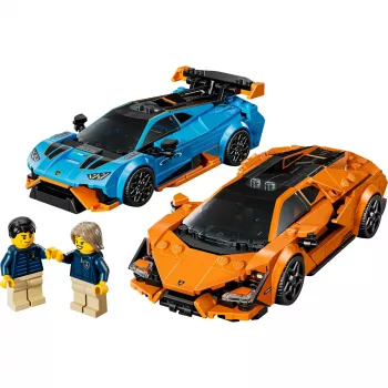Konstruktorius LEGO Speed Champions rinkinys 77238 – Lamborghini Revuelto ir Huracán STO, 607 dalių, 2 minifigūrėlės, rekomenduojamas amžius 10+