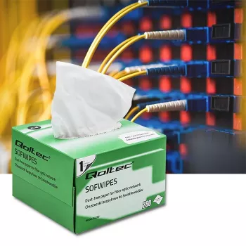 Qoltec Lint-Free Fibre Optic Wipes – Pluoštinių optinių jungčių valymo servetėlės