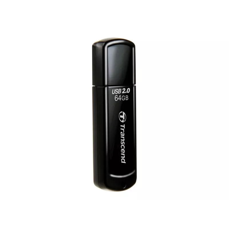 USB atmintukas Transcend JetFlash 350 64GB, USB 2.0, juodas