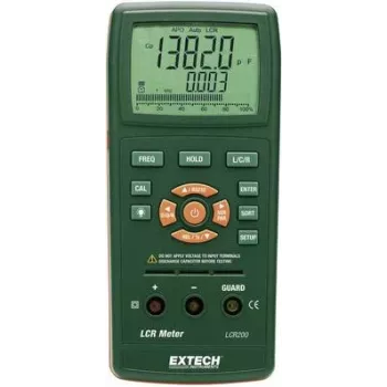 EXTECH LCR200 Komponentų testeris skaitmeninis LCR200 CAT I Ekranas (skaičiavimai): 20000
