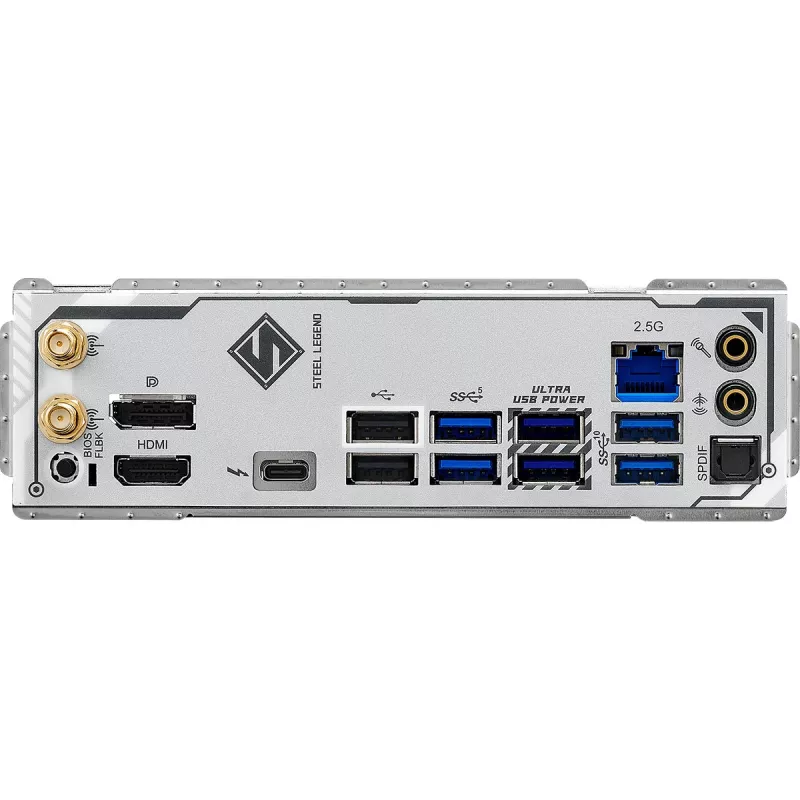 Motininė plokštė ASRock B860M Steel Legend WiFi — Intel B860, LGA 1851, micro-ATX, DDR5, 4 DIMM, Wi-Fi 6E, 2.5GbE