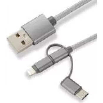 CoreParts MOBX-ACC-003 USB laidas 1 m Micro-USB A Micro-USB B Pilka