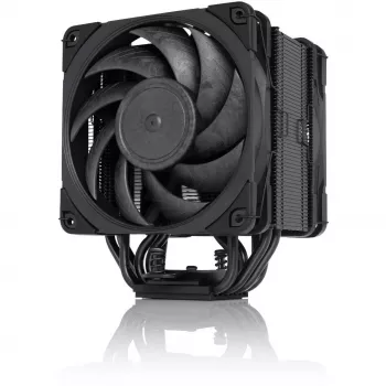 Oro aušintuvas Noctua NH-U12A CHROMAX.BLACK – 120 mm dvigubas ventiliatorius, 158 mm aukštis, suderinamas su LGA 1200, 2000 RPM maks.