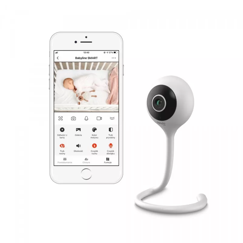 Lionelo Babyline Smart belaidis kūdikio monitorius su programėle
