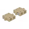 Skaidulinio optinio adapterio rinkinys DELOCK SC lizdas–lizdas smėlio spalvos, 4 vnt. (85996)