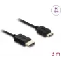 HDMI kabelis DELOCK 81686 — 3 m, HDMI A (kištukas) į HDMI C Mini (kištukas), 48 Gbit/s, iki 7680×4320