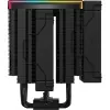 Oro aušintuvas DeepCool AK620 Digital PRO — 120 mm ventiliatorius, 1750 RPM, 25 dB, 12 V, tinka LGA1700/AM5, juodas