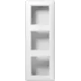 JUNG AS 583 A WW paviršinio montavimo dangtelis su rėmeliu, 3 vietų, Alpine White