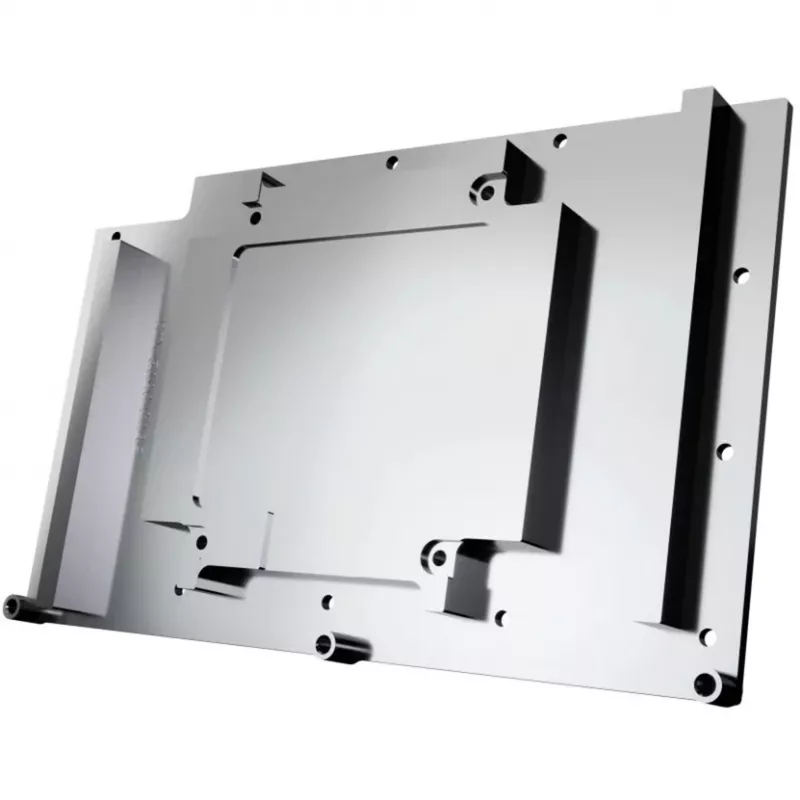 Alphacool Core Aliumininis Chrome Juodas Vario Galinė Plokštė 148.5x201.4x34.4mm