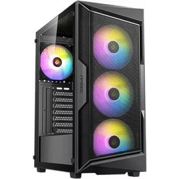 Antec AX Series AX61 - Mid-Tower Gaming Case - ATX - Seitenteil mit Fenster (gehärtetes Glas) - keine Spannungsversorgung - USB/Audio (0-761345-10069-