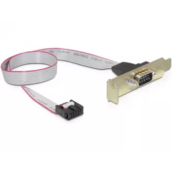 Serijinis kabelis DeLOCK 89300 0,4 m DB9 pilkas