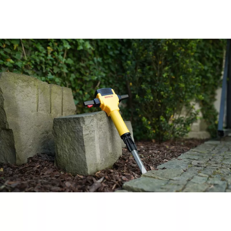 Theo Klein 8405 Bosch Pneumatinis plaktukas su variklio garsu ir mirksinčia šviesa, 28 cm