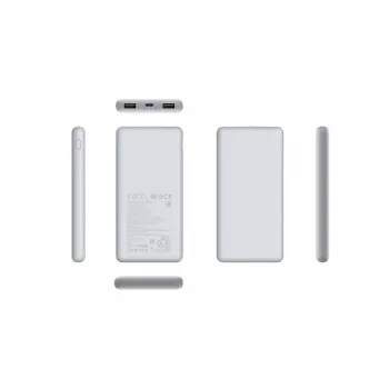 Power bank Xiaomi BHR9350GL 10000 mAh Li‑Ion, Quick Charge 3+, USB‑A + USB‑C, 3 A išvestis, Baltas