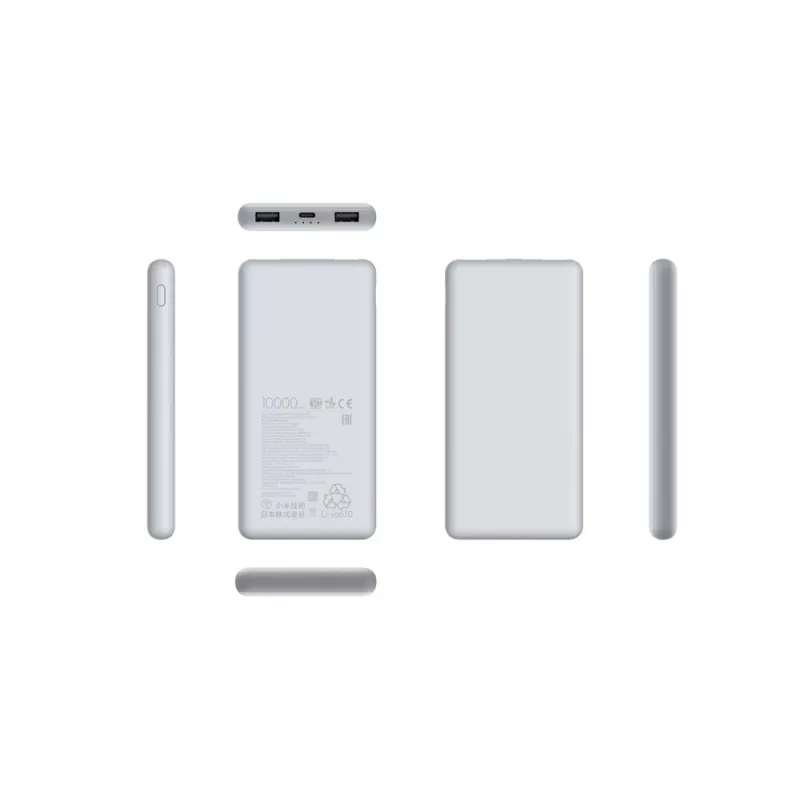 Power bank Xiaomi BHR9350GL 10000 mAh Li‑Ion, Quick Charge 3+, USB‑A + USB‑C, 3 A išvestis, Baltas
