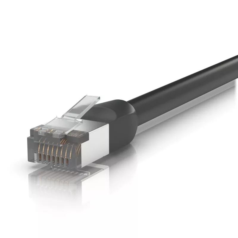 Tinklo laidas Ubiquiti UACC-CABLE-PATCH-OUTDOOR-2M-BK RJ-45 Cat5e 2m Juodas