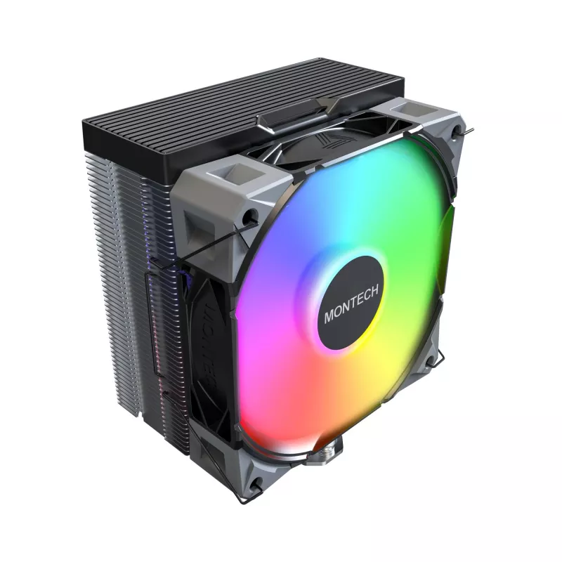 Montech NX400 Black ARGB CPU oro aušintuvas, multi socket, 120 mm, juodos spalvos