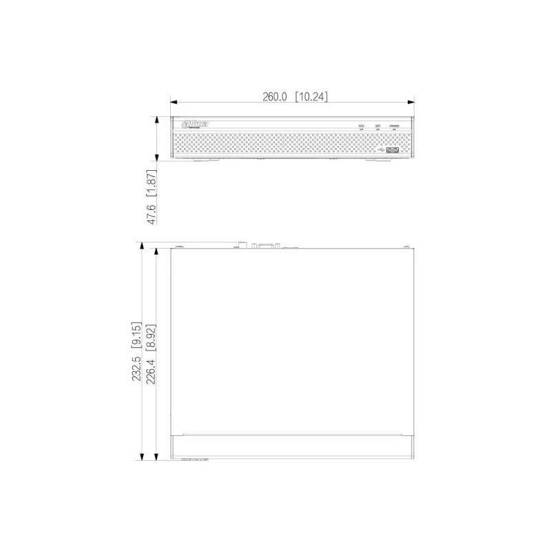 Dahua DHI-NVR4108HS-4KS3 tinklinis vaizdo registratorius 1U juodas