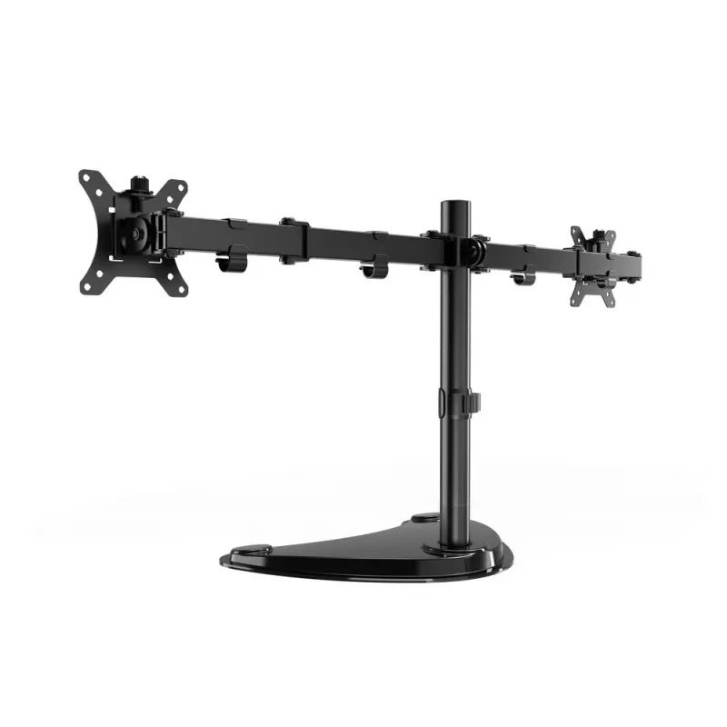Gembird MS-D2ST-02 Monitorinis stovas (rotacija, pakreipimas, pasukimas), 13”–32”, juodas