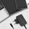 Qoltec 52386 GaN POWER PRO įkroviklis | 1xUSB-C | 65W | 5-20V | 3-3.25A | Juodas