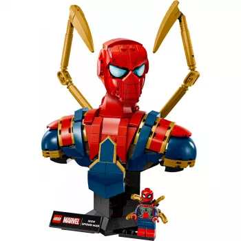 LEGO Marvel kolekcinė biustas Geležinis Žmogus-Voras 76326, 379 dalių, 18+ demonstracinis modelis, 170×200×110 mm