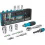 Hazet Bit Set 2300SH-1 — 39 dalių plyšiniai, Phillips, Pozidriv, šešiabriauniai ir Torx antgaliai