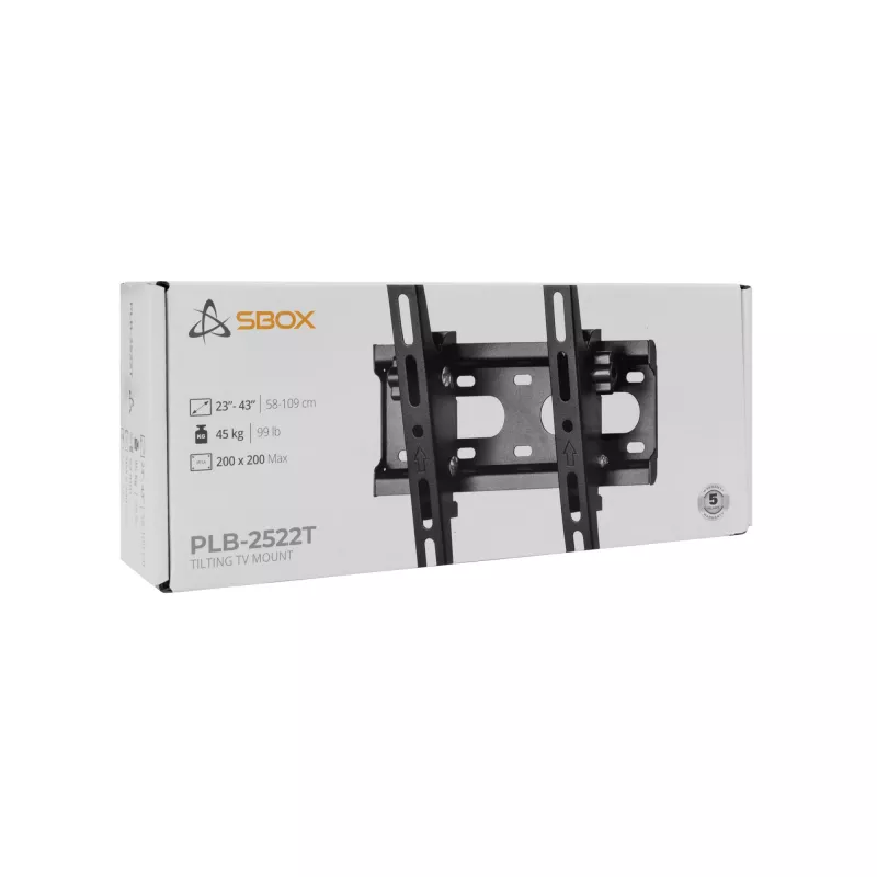 SBOX PLB-2522T-2 pasukamas TV laikiklis sienai 23–43 col. (23–43 kg) VESA 200×200