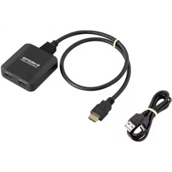 SpeaKa Professional SP-HDMIS-300 2 prievadų HDMI skirstytuvas, Ultra HD 7680 x 4320 pikselių (SP-13457064)