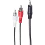 Garso kabelis ShiverPeaks 3,5 mm / 2 x RCA 1,5 m