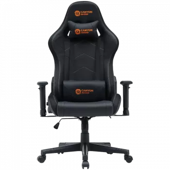 Gaming kėdė CANYON Irida RGBCH03 RGB juoda ergonomiškas dizainas, reguliuojami porankiai, atlošiama nugara