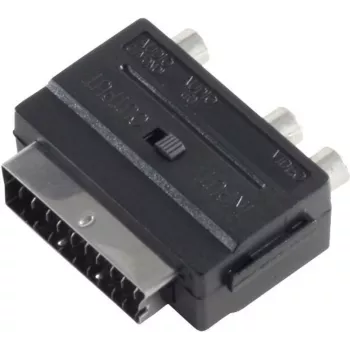 Pridėtinis adapteris SCART 3×RCA ShiverPeaks BS94034