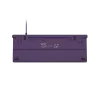 NATEC Fury Gaming klaviatūra Kanabo K2 US balta foninė mechaninė pilkai violetinė