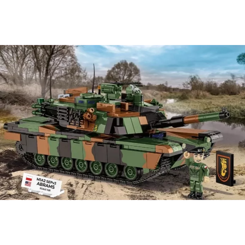 Konstruktorius Cobi M1A2 SEPV3 Abrams su 1 065 kaladėlių