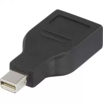 DisplayPort adapteris Renkforce 1391524 — 1x Mini-DisplayPort kištukas į 1x DisplayPort lizdą, juodas