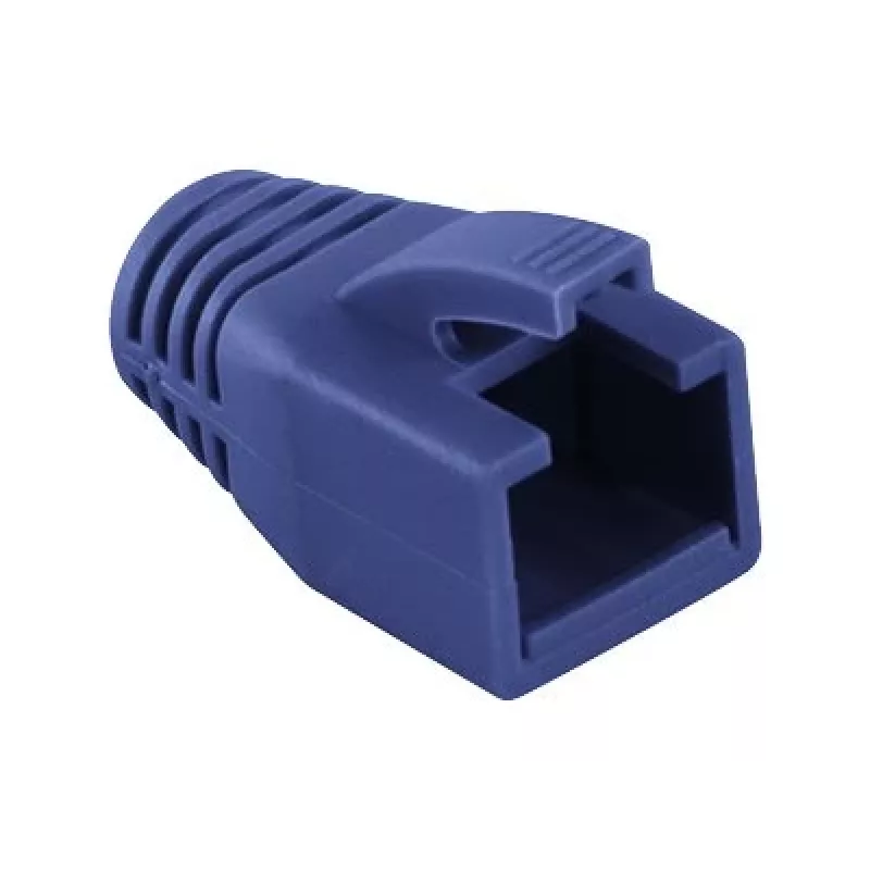 Logilink RJ45 kištuko įtempimo mažinimo gaubtas, 8,0 mm (50 vnt.) | MP0035B | Mėlyna