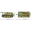 Konstrukcinis rinkinys Cobi Panzerhaubitze Hummel 1118 dalių modelio rinkinys