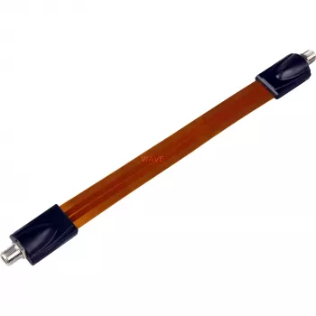 Wentronic Goobay SAT langų praėjimo adapteris, itin plokščias (0,3 mm), rudai juodas, 0,2 m - F lizdas - F lizdas (11953)